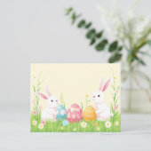 waterverf Easter briefkaart (Staand voorkant)