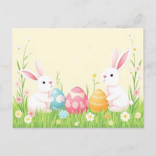 waterverf Easter briefkaart (Voorkant)