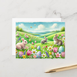 waterverf Easter briefkaart