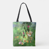 Waterverf Easter Bunny Chicken Custom Tote Bag (Achterkant)