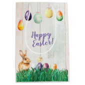 Waterverf Easter Egg Hunt Party Medium Cadeauzakje (Voorkant)