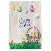 Waterverf Easter Egg Hunt Party Medium Cadeauzakje (Achterkant)