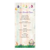 Waterverf Easter Egg Hunt Party Menu (Voorkant)