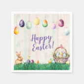 Waterverf Easter Egg Hunt Party Servet (Voorkant)