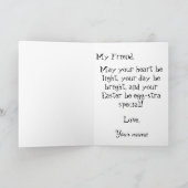 Waterverf Easter Egg Trio Feestdagen Kaart (Binnen)