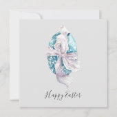 Waterverf Easter met gevlekte koolstof Kaart (Voorkant)