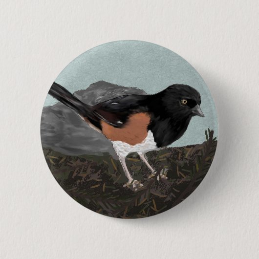 Waterverf Eastern Towee Button (Voorkant)
