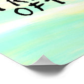 Waterverf "Eat Well, Travel Vaak" Poster (Hoek)