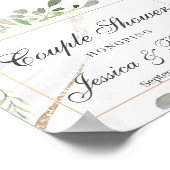 Waterverf — Echte douche — Welkomstteken Poster (Hoek)