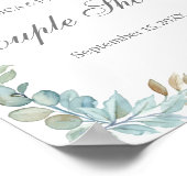 Waterverf — Echte douche — Welkomstteken Poster (Hoek)