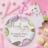 Waterverf Eclairs Donuts Fun Whimiscal Sweet Papieren Bordje (Feest)