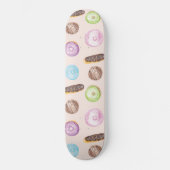 Waterverf Eclairs Donuts handschilderd Persoonlijk Skateboard (Voorkant)