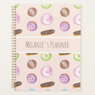 Waterverf Eclairs Donuts Plezierige Fantasie Zoete Planner