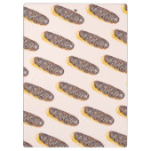 Waterverf Eclairs Donuts Pret Fun Whimsical Zoet C Klembord (Achterkant)