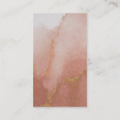 Waterverf edelsteen sinaasappel Baby shower Advies Informatiekaartje (Achterkant)