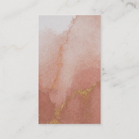 Waterverf edelsteen sinaasappel Baby shower Advies Informatiekaartje (Achterkant)