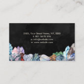 Waterverf edelstenen - kristallen visitekaartje (Achterkant)