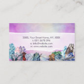 Waterverf edelstenen - kristallen visitekaartje (Achterkant)