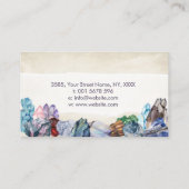 Waterverf edelstenen - kristallen visitekaartje (Achterkant)