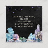 Waterverf edelstenen - kristallen visitekaartje (Achterkant)