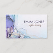 Waterverf edelstenen - kristallen visitekaartje (Voorkant)
