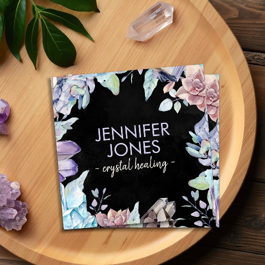 Waterverf edelstenen - kristallen visitekaartje