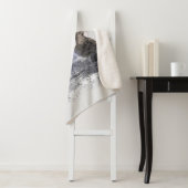 Waterverf Edgar Allan Poe the Raven Poem Sherpa Deken (In situ)