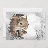 Waterverf Eekhoorn Aangepaste verjaardag Kaart (Voorkant)