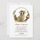 Waterverf Eekhoorn Ademhalingsnajaar Kinderen Birt Kaart (Voorkant)