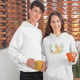 Waterverf eekhoorn hoodie