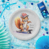 Waterverf Eekhoorn Skateboard Papier Bord (Feest)