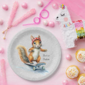 Waterverf Eekhoorn Skateboard Papier Bord (Feest)