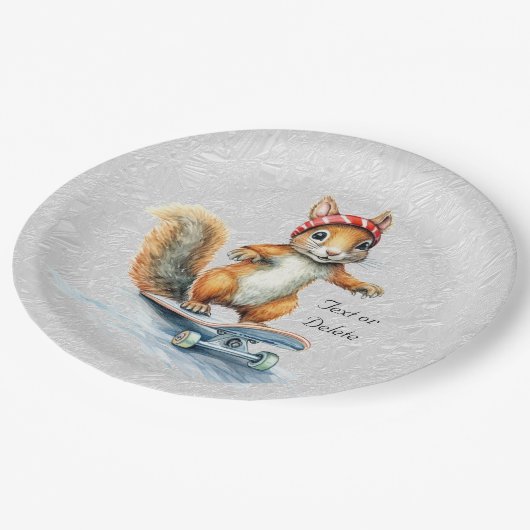 Waterverf Eekhoorn Skateboard Papier Bord (Gekanteld)
