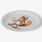 Waterverf Eekhoorn Snowboard Papier Bord (Gekanteld)