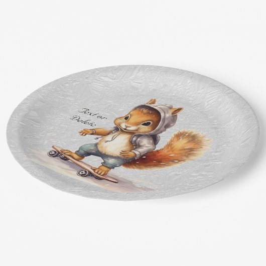 Waterverf Eekhoorn Snowboard Papier Bord (Gekanteld)