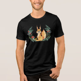 Waterverf eekhoorn Tri-Blend shirt
