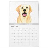 Waterverf eekhoorn vos deer bos kalender (Mar 2026)