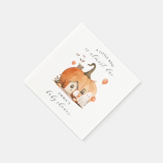 Waterverf Een beetje Boo Genderneutraal Baby showe Servet (Hoek)