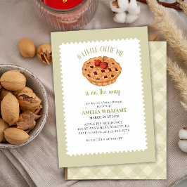 Waterverf Een beetje cutie pie herfst baby shower Kaart