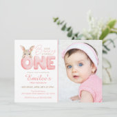 Waterverf Een Bunny is één foto 'Dag' Kaart (Staand voorkant)