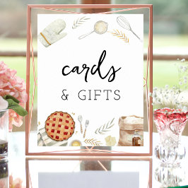 Waterverf Een Cutie Pie Bakken Kaarten & Geschenke Poster