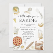 Waterverf Een cutie taart is Baby shower bakken Kaart (Voorkant)