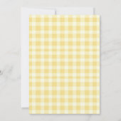 Waterverf Een Gekke Gans Sinaasappel Gingham Verja Kaart (Achterkant)