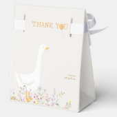 Waterverf Een Gekke Gans Wildflower 1e verjaardag Bedankdoosjes (Achterkant)