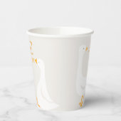 Waterverf Een Gekke Gans Wildflower 1e verjaardag Papieren Bekers (Links)