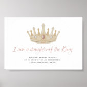 Waterverf een Godsdochter met kroonposter Poster (Voorkant)