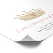 Waterverf een Godsdochter met kroonposter Poster (Hoek)