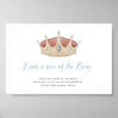 Waterverf een Godszoon met kroonposter Poster (Voorkant)