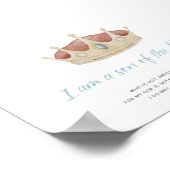 Waterverf een Godszoon met kroonposter Poster (Hoek)