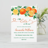 Waterverf Een kleine snede op het Baby shower van  Kaart (Staand voorkant)